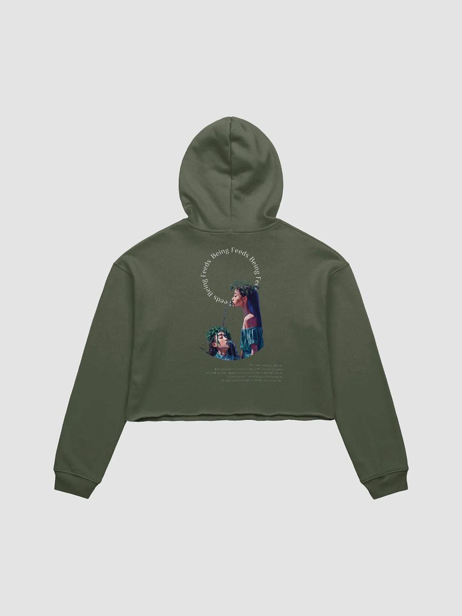 Being Feeds Being Crop Top Hoodie product image (1)