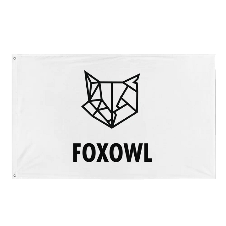 FOXOWL FLAG (WHITE) product image (1)