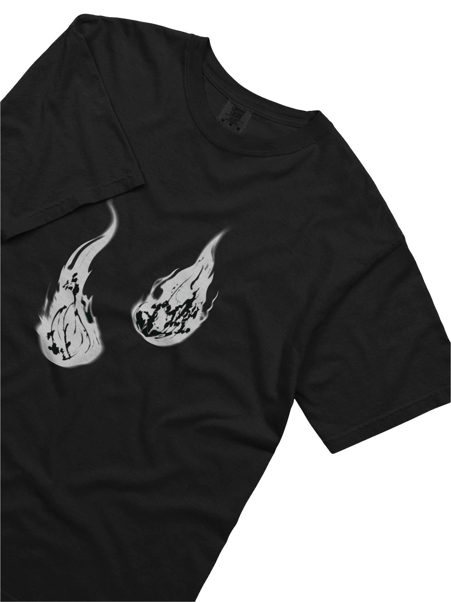 JJK Black T-Shirt White Flame product image (3)