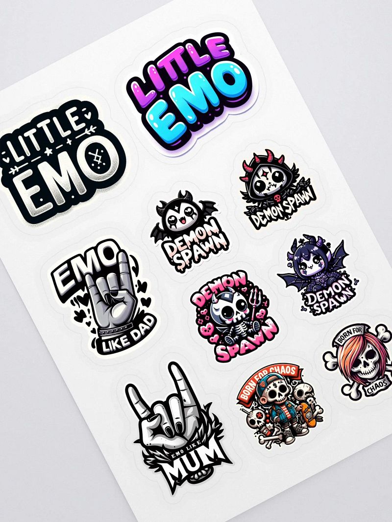 Little Emo's Sticker Sheet