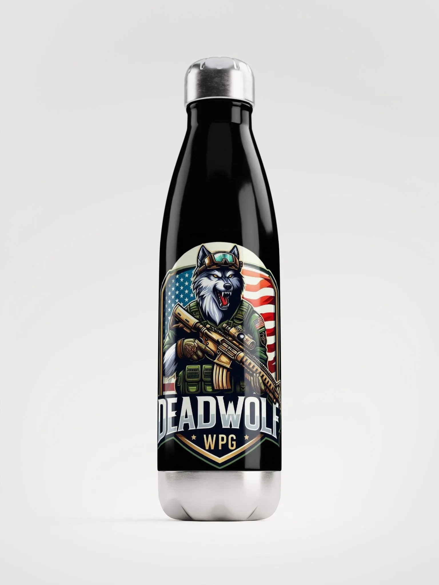 Dead Wolf Stainless Steel Water Bottle product image (1)
