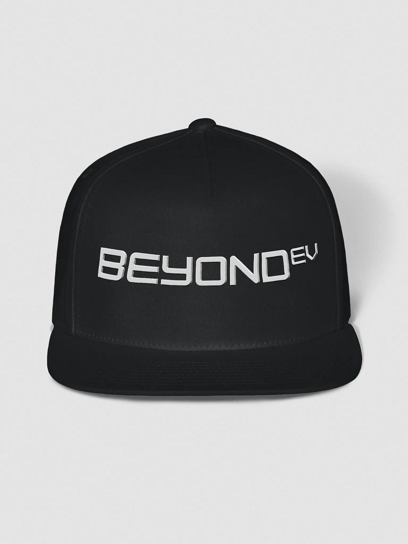 Embroidered Snapback Cap - White Logo
