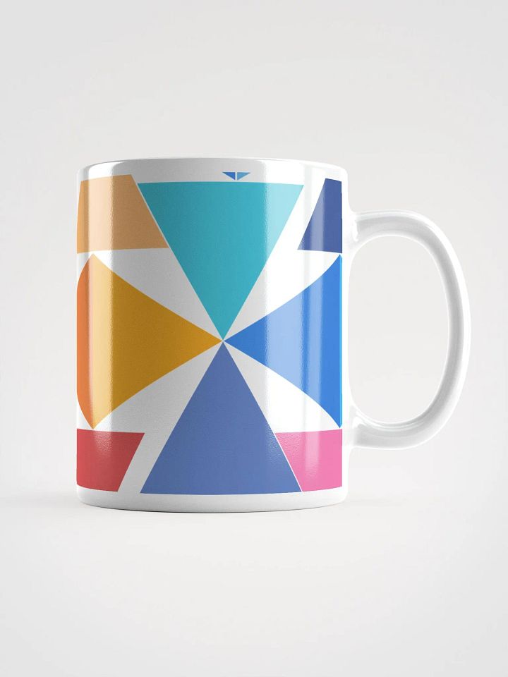 Abstract Pineapple Geometric Design White Mug product image (1)