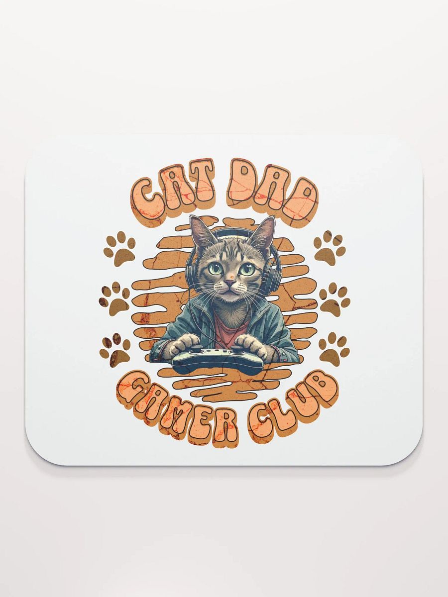 Cat Dad Gamer Club Mouse Pad product image (2)
