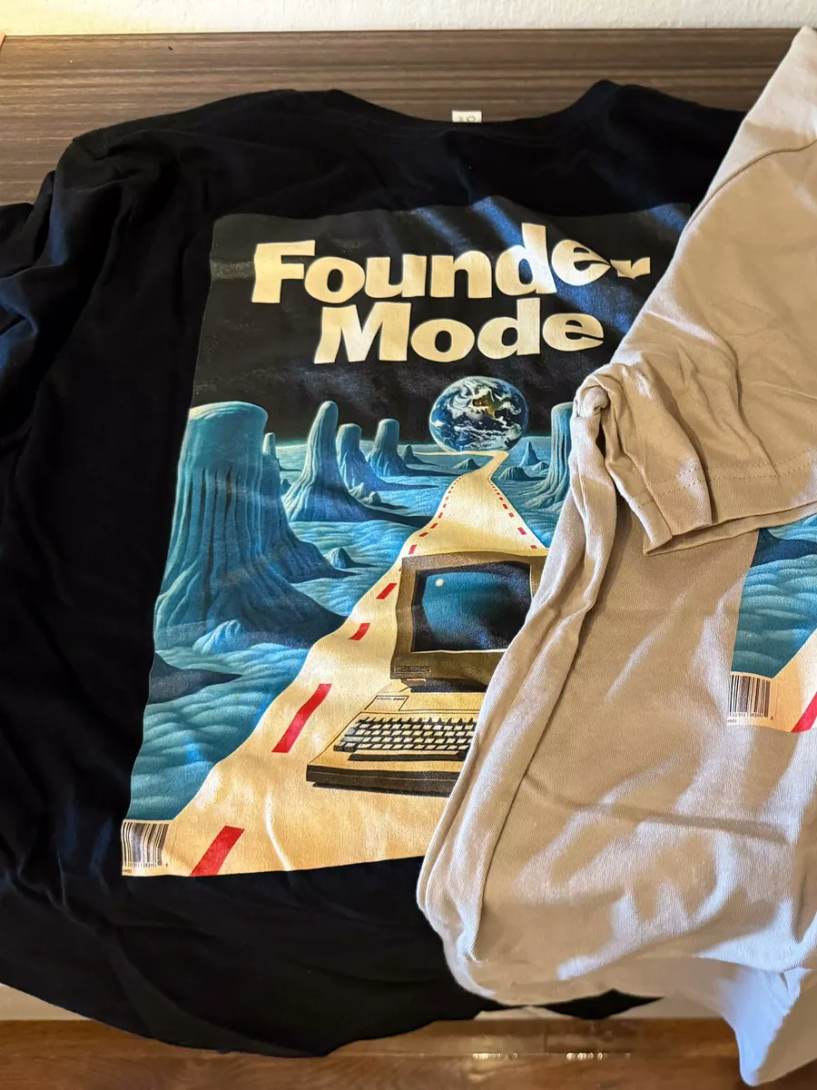 founder mode retro t-shirt (100% cotton) product image (1)