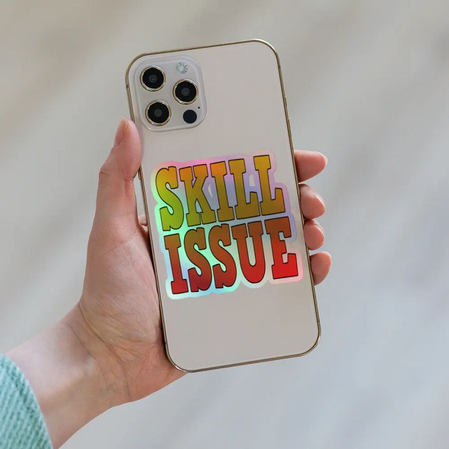 Skill Issue Holographic Sticker Set product image (8)