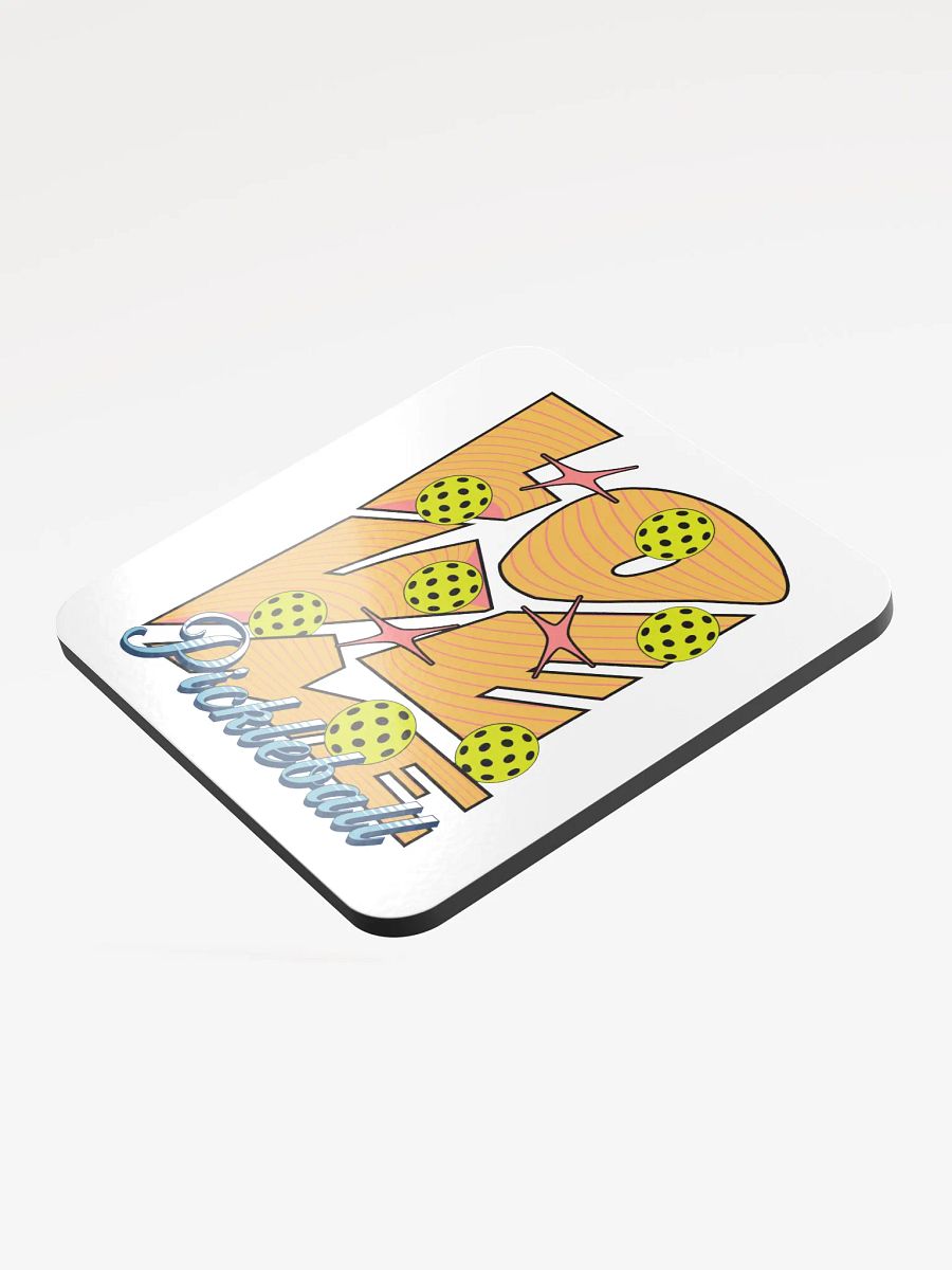 Love Me Pickleball Groove Glossed Cork Coaster product image (4)