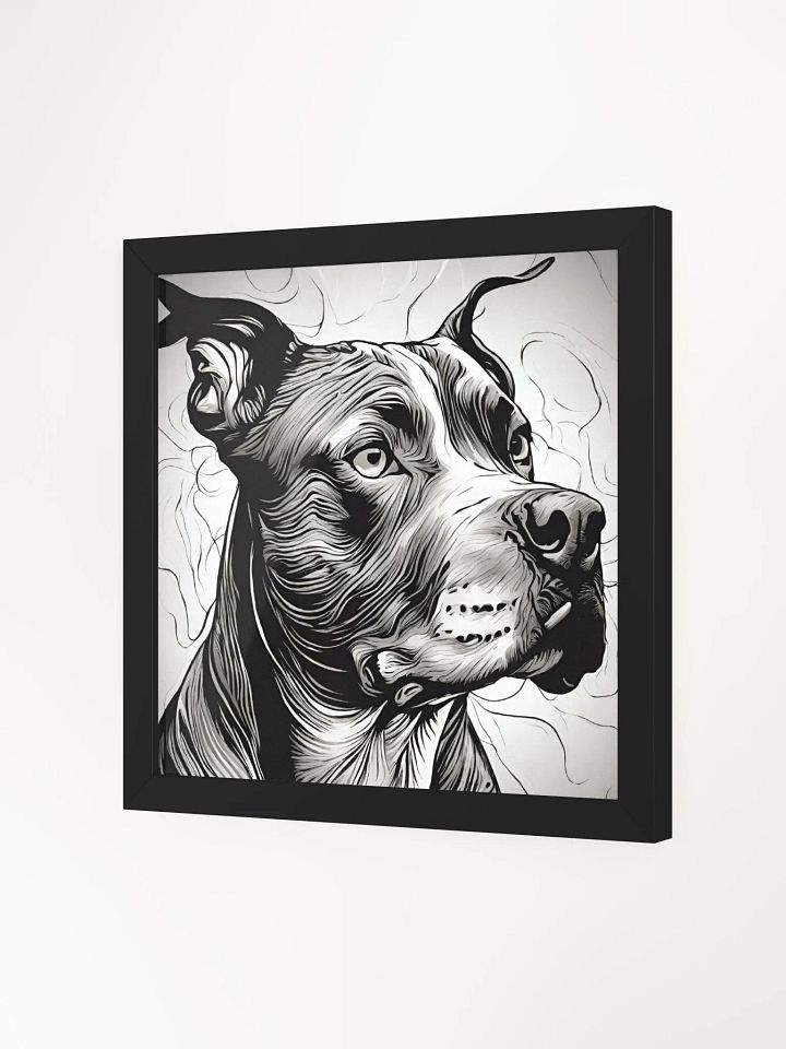 Celebrate Your Pit Bull with This Fiercely Adorable Framed Poster! product image (2)