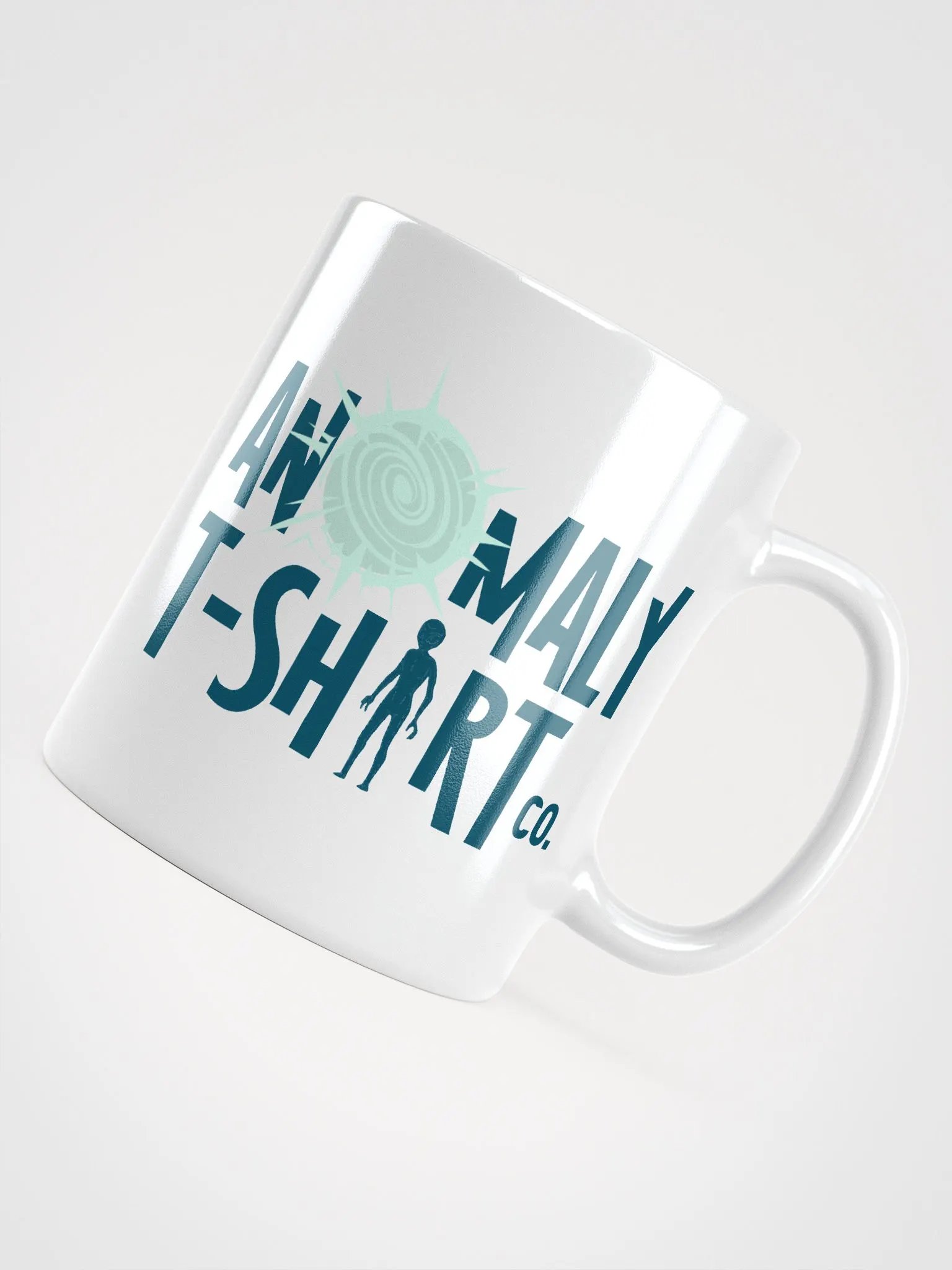 Alien Turtles UFO Crash White Mug product image (7)
