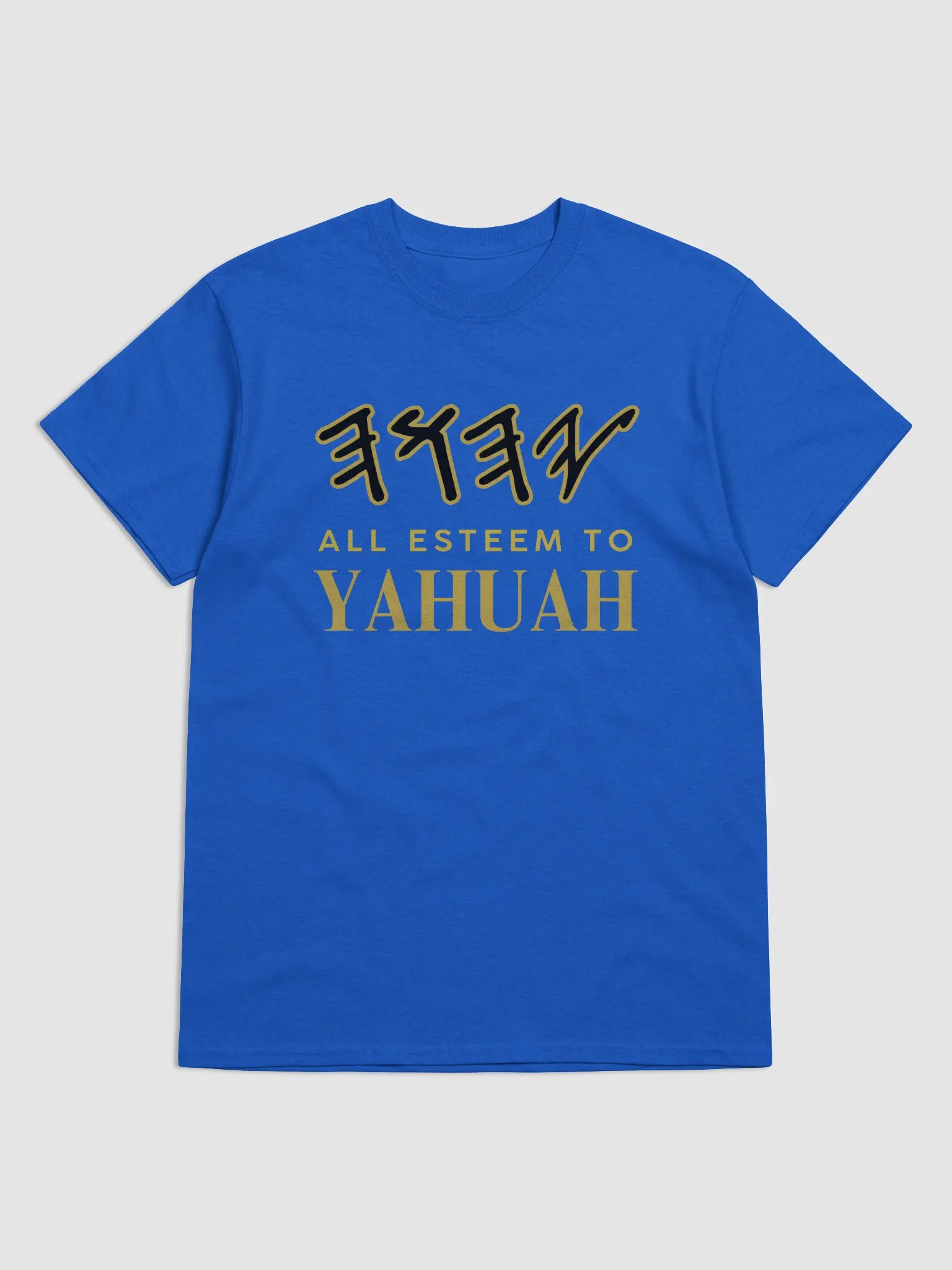 Yasharal Original Music: All Esteem To YAHUAH | T-Shirt | Royal Blue product image (1)