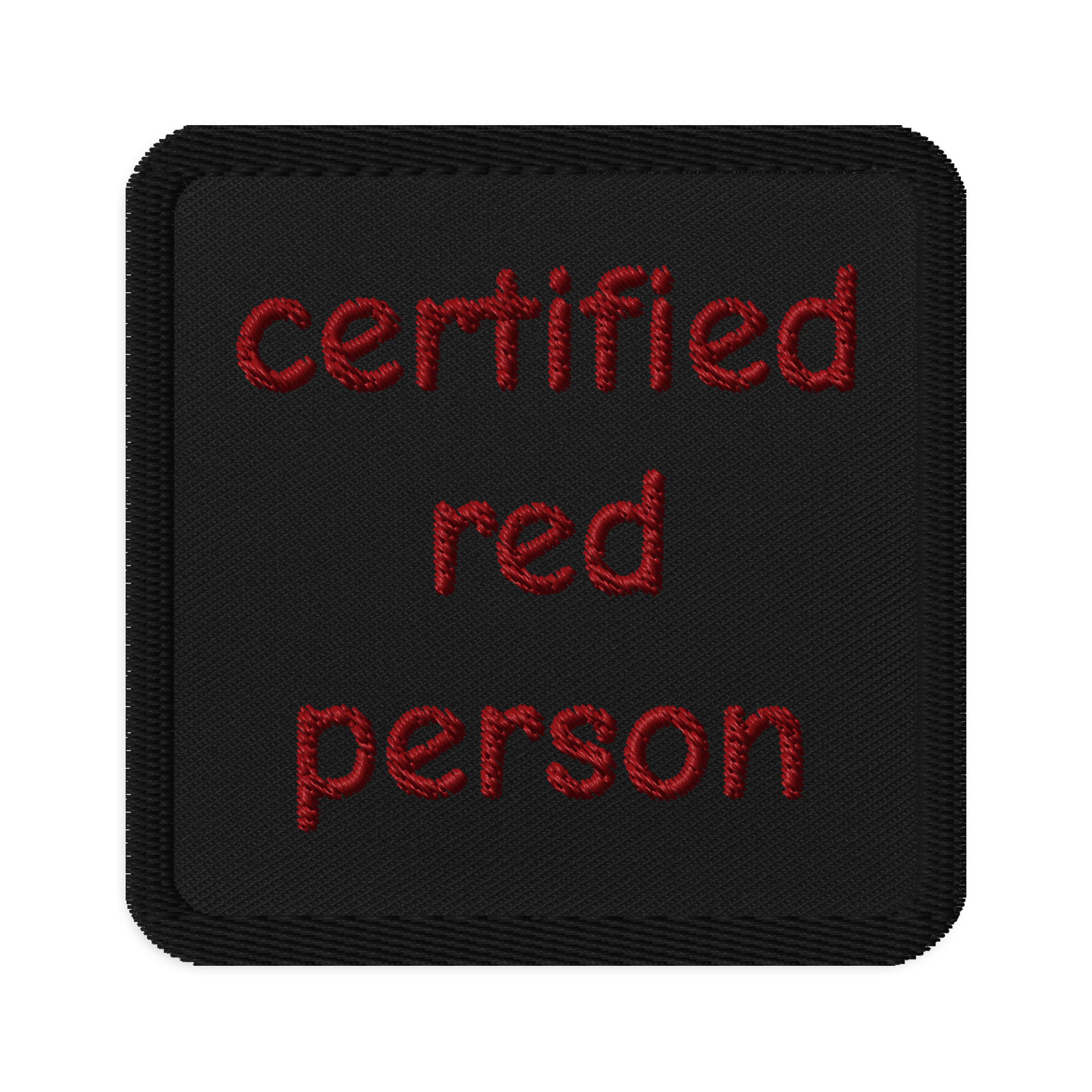 Certified Red Person Patch product image (1)