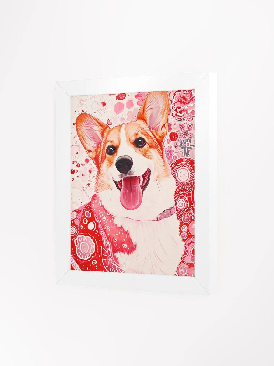 Joyful Corgi Framed Matte Poster product image (3)
