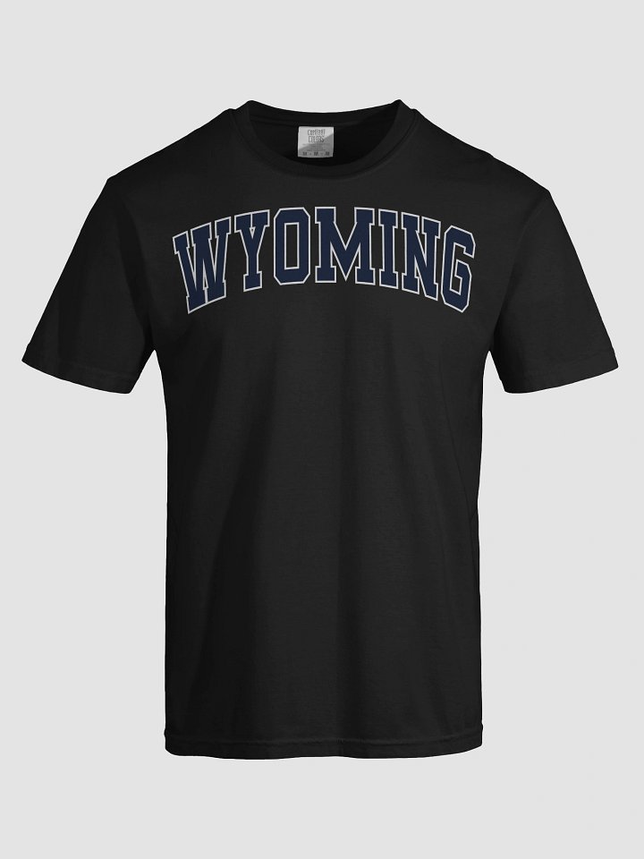 Wyoming Vintage Varsity Unisex Garment-Dyed T-shirt product image (21)