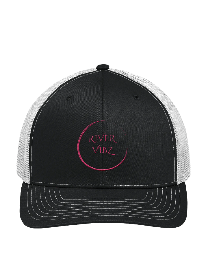 Faded Pink Circle River Vibz Trucker Hat product image (1)