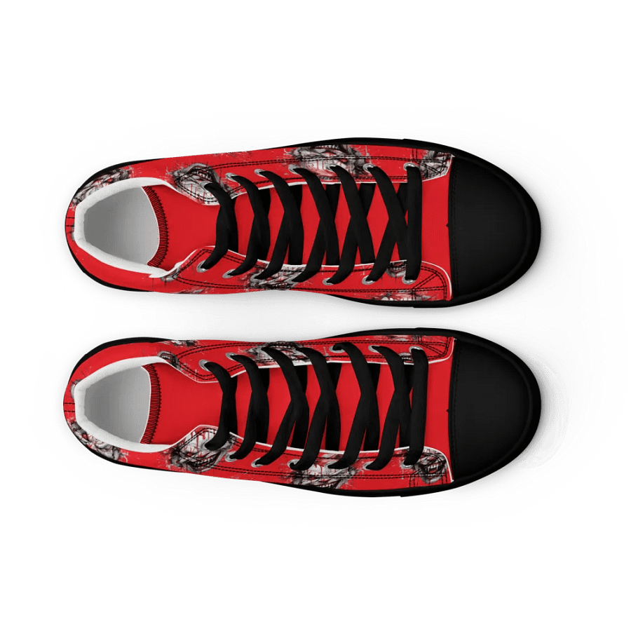 Menacing Clown High Top Canvas Shoes product image (9)