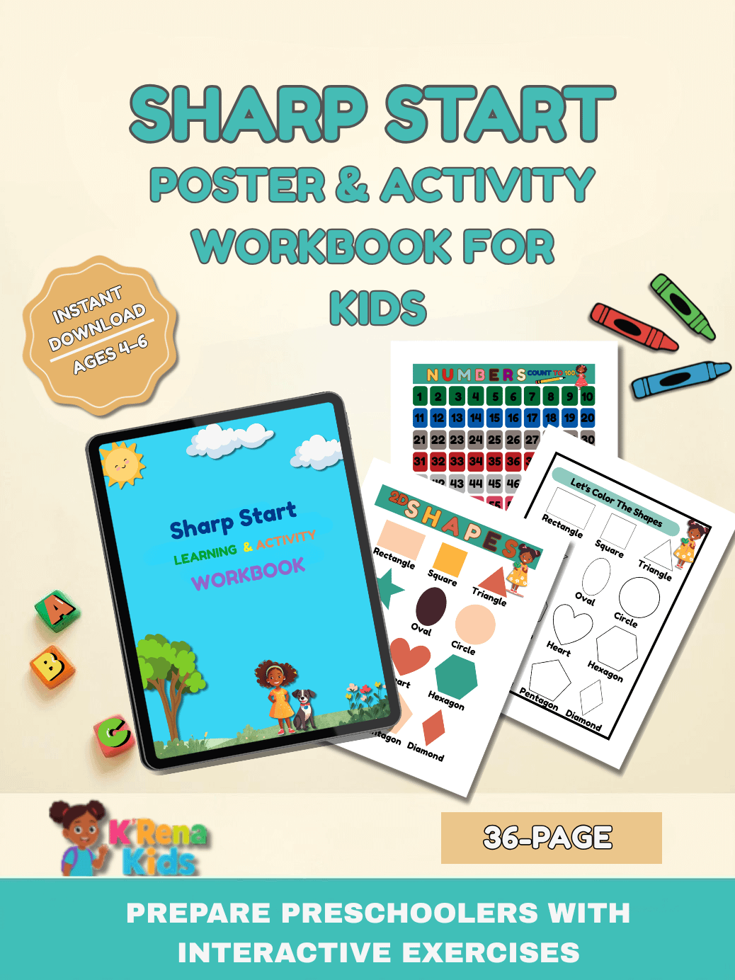 Sharp Start Learning & Activity Workbook product image (1)