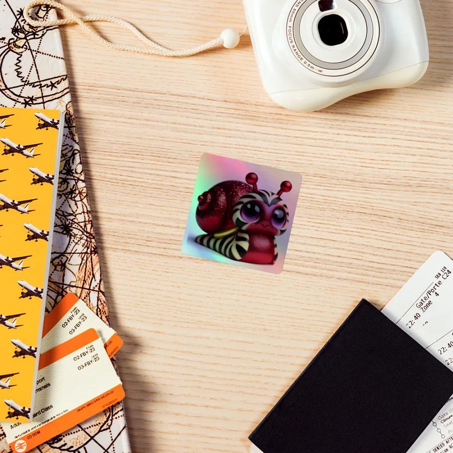 Sparkly Snail Holographic Sticker Set product image (7)
