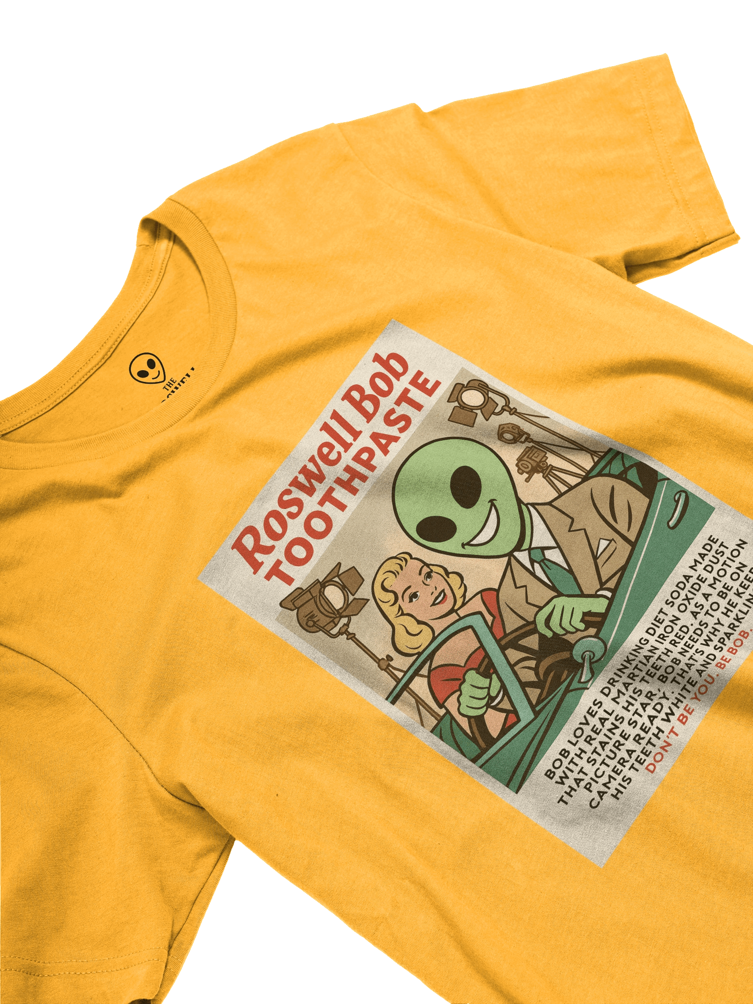 Toothpaste Roswell Aliens Movie Star 1950's Retro Poster Unisex T-Shirt product image (3)
