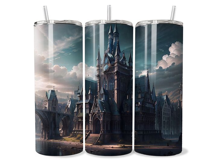 Mystical Gothic Castle Tumbler - 20oz Stainless Steel product image (1)
