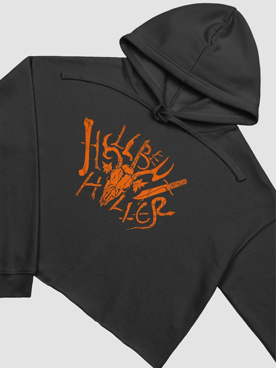 Hellbent Holler Deer Skull Logo Ladies Cropped Hoodie product image (3)