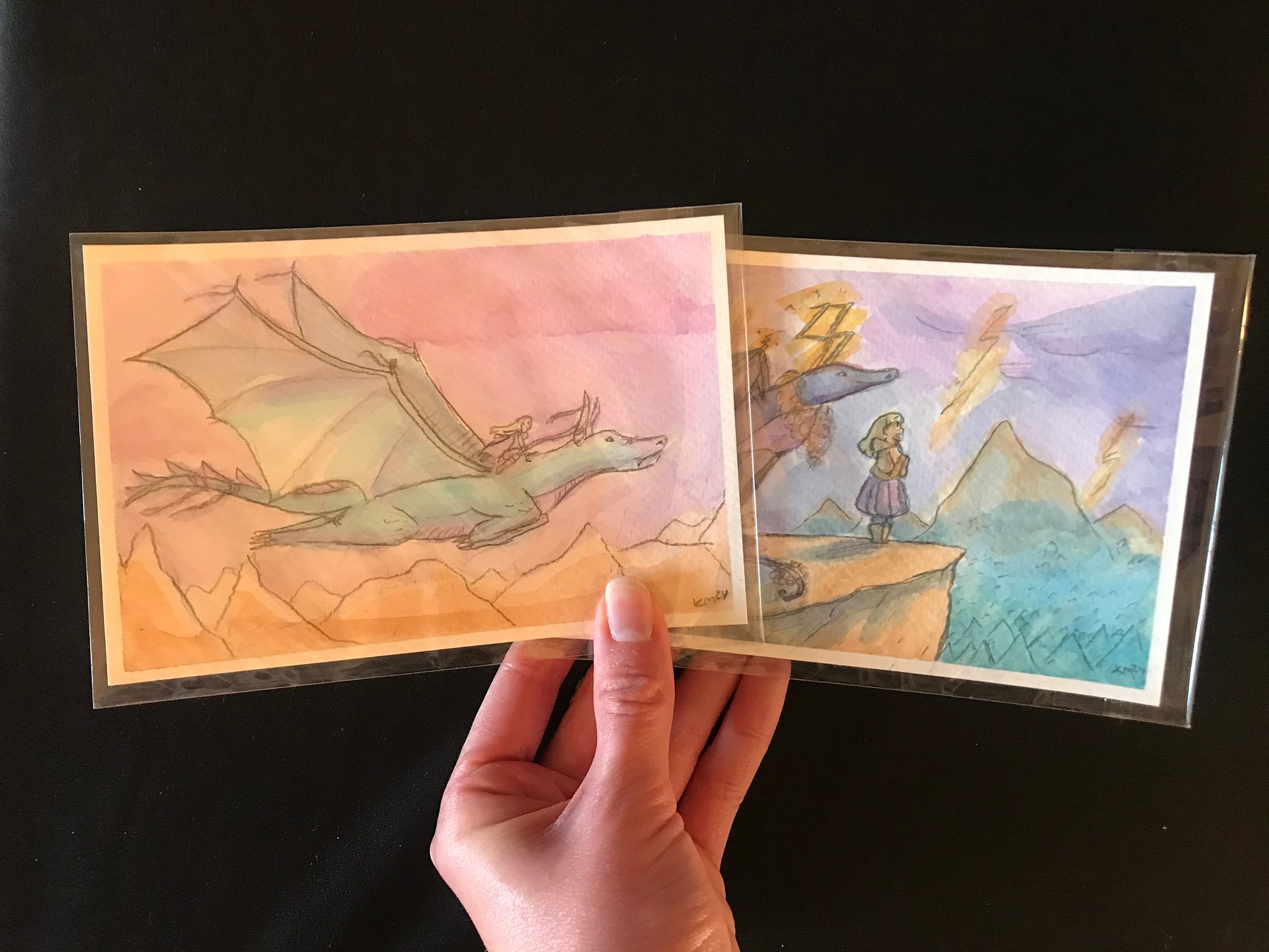 Elemental Dragons Original Watercolors product image (5)