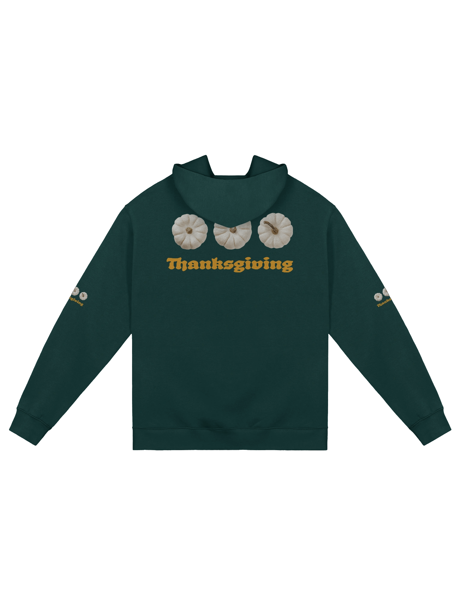 Thanksgiving Typography & White Pumpkin Hoodie product image (8)