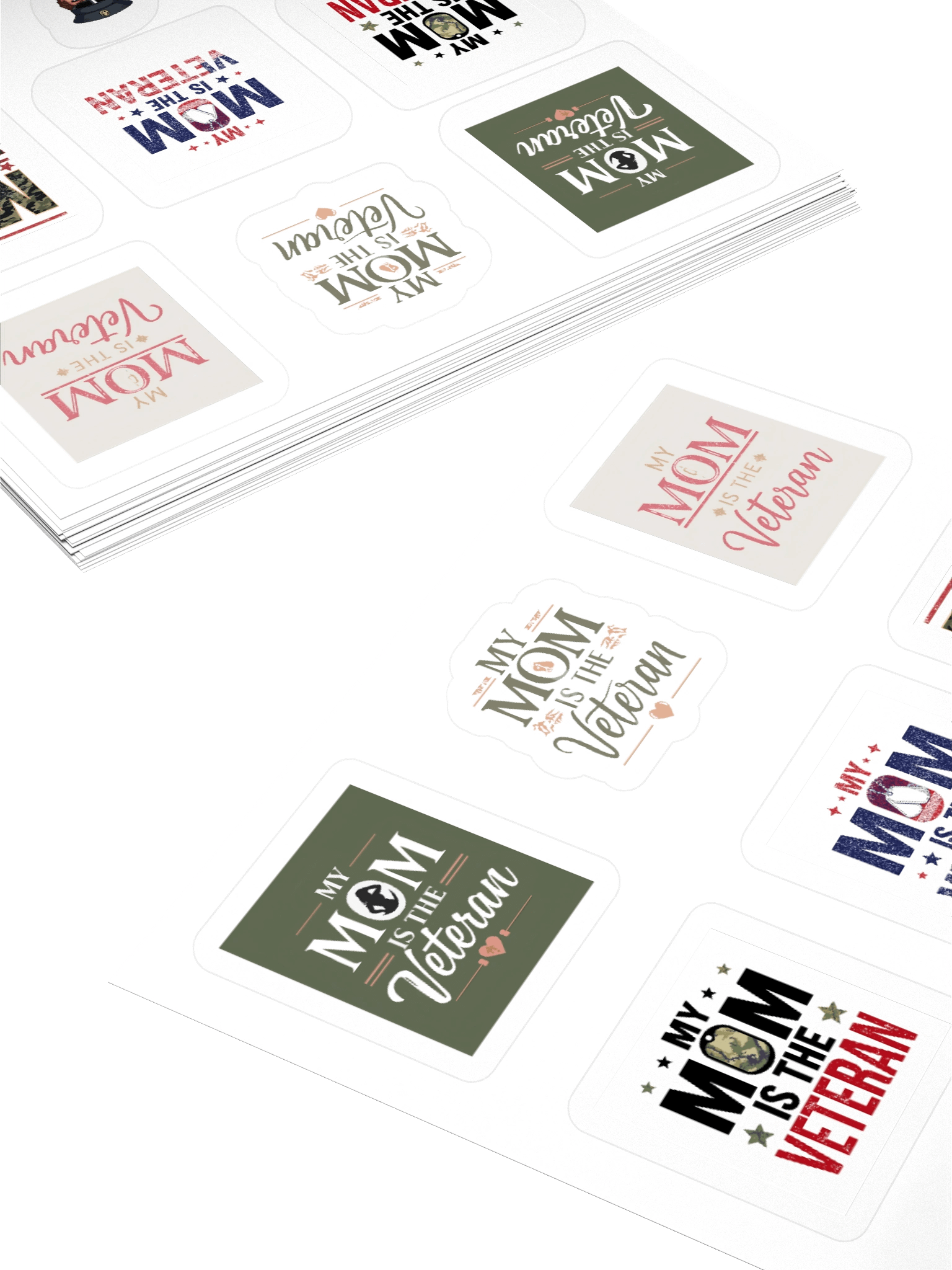 My Mom Is The Veteran Vinyl Sticker product image (8)