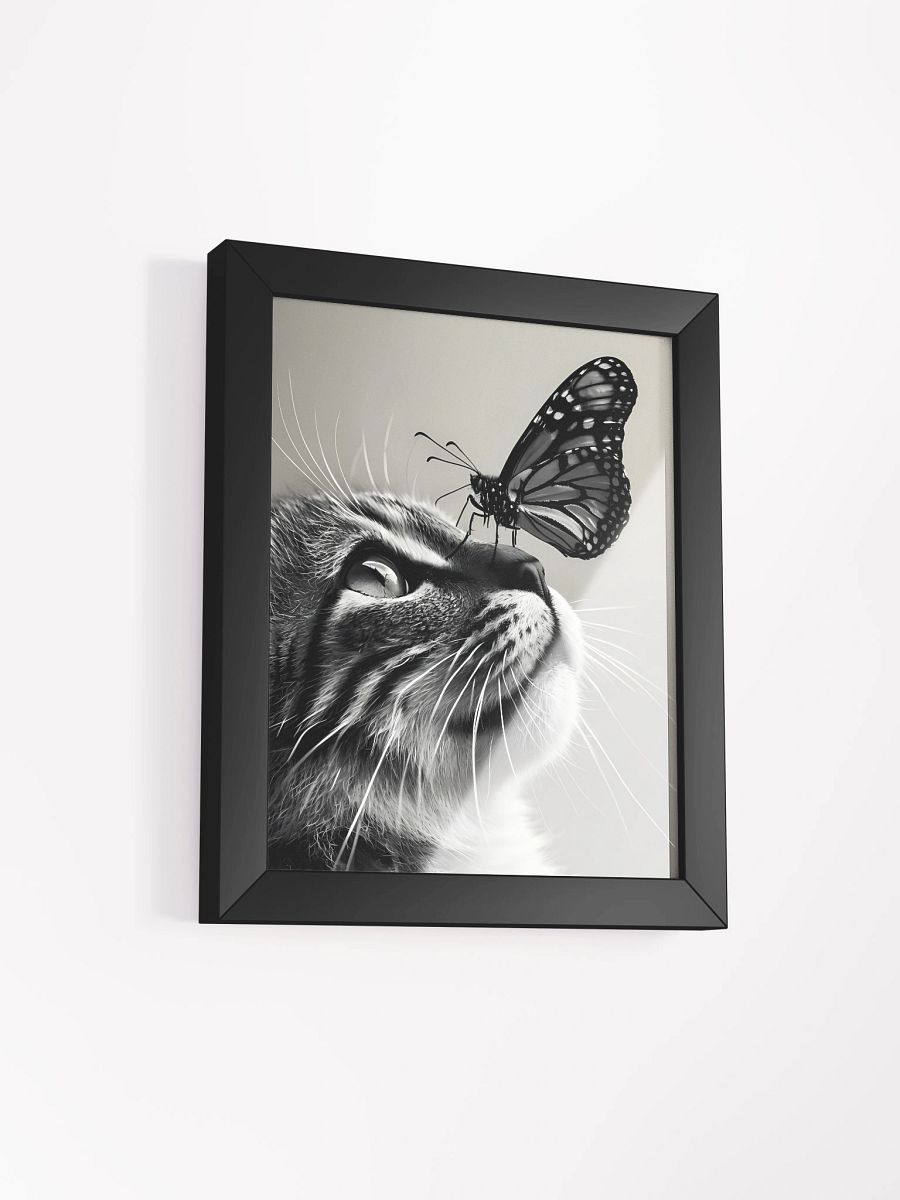 Whimsical Butterfly Cat Framed Poster product image (3)