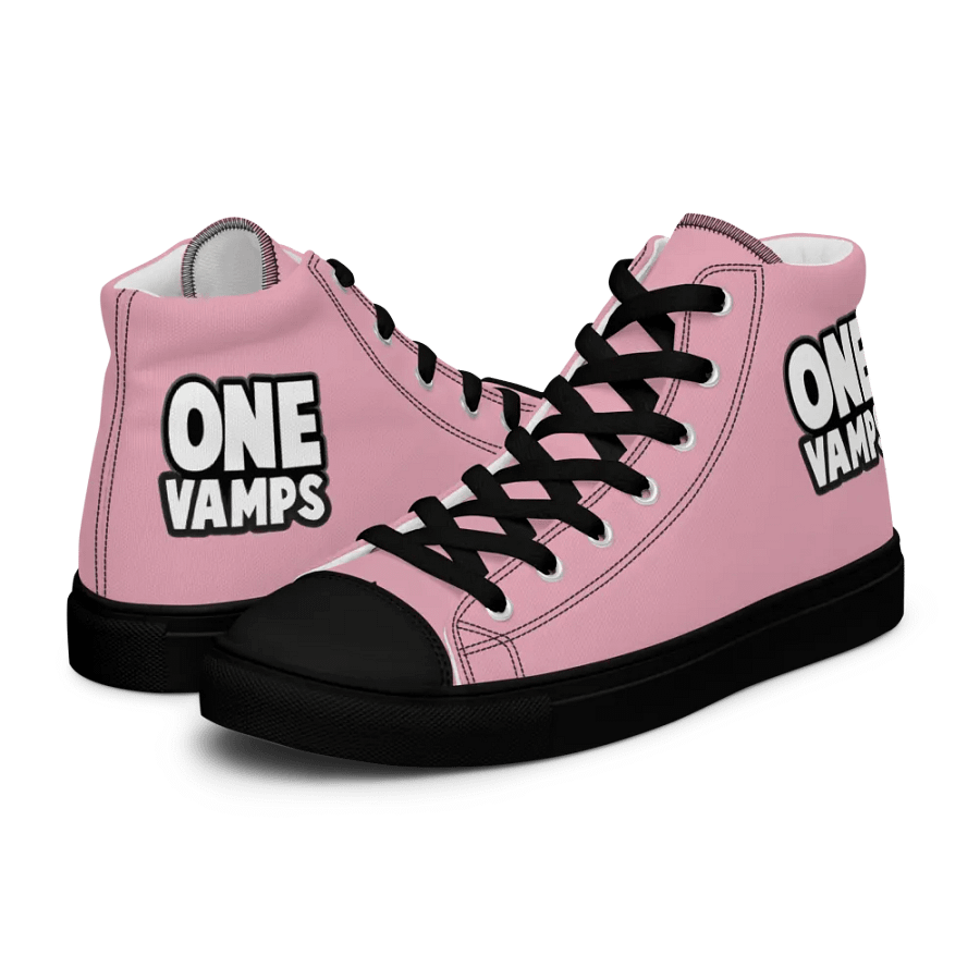 Women's High Top Canvas Shoes OneVamps Pink color product image (12)