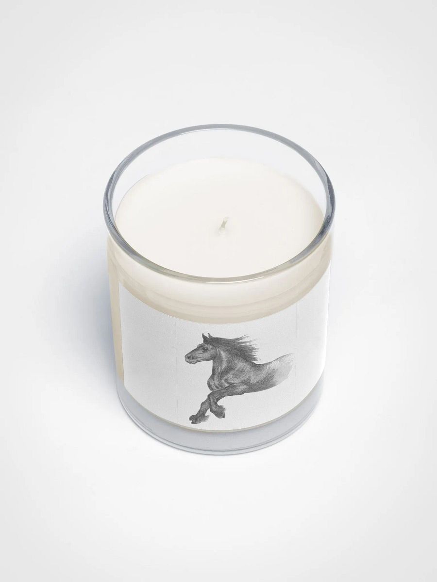 Fell pony cantering candle product image (3)