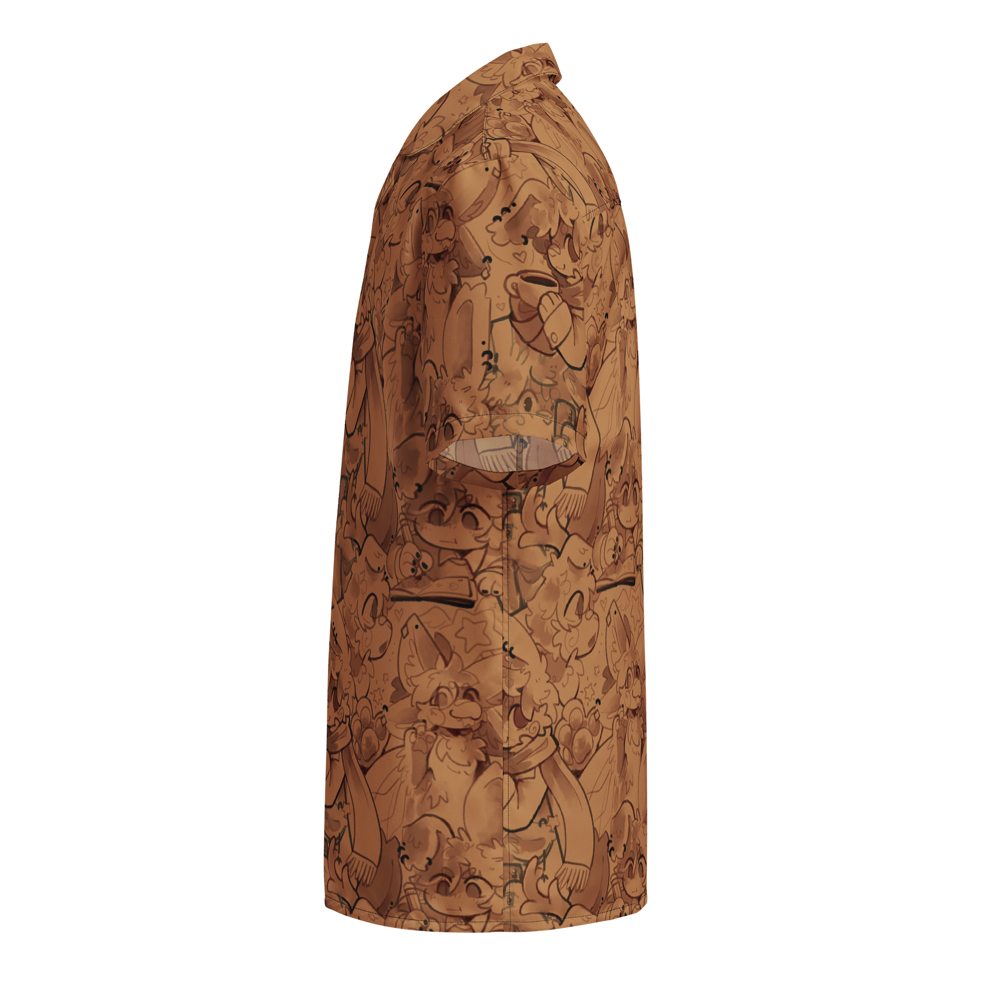 doodle page all-over-print shirt product image (3)