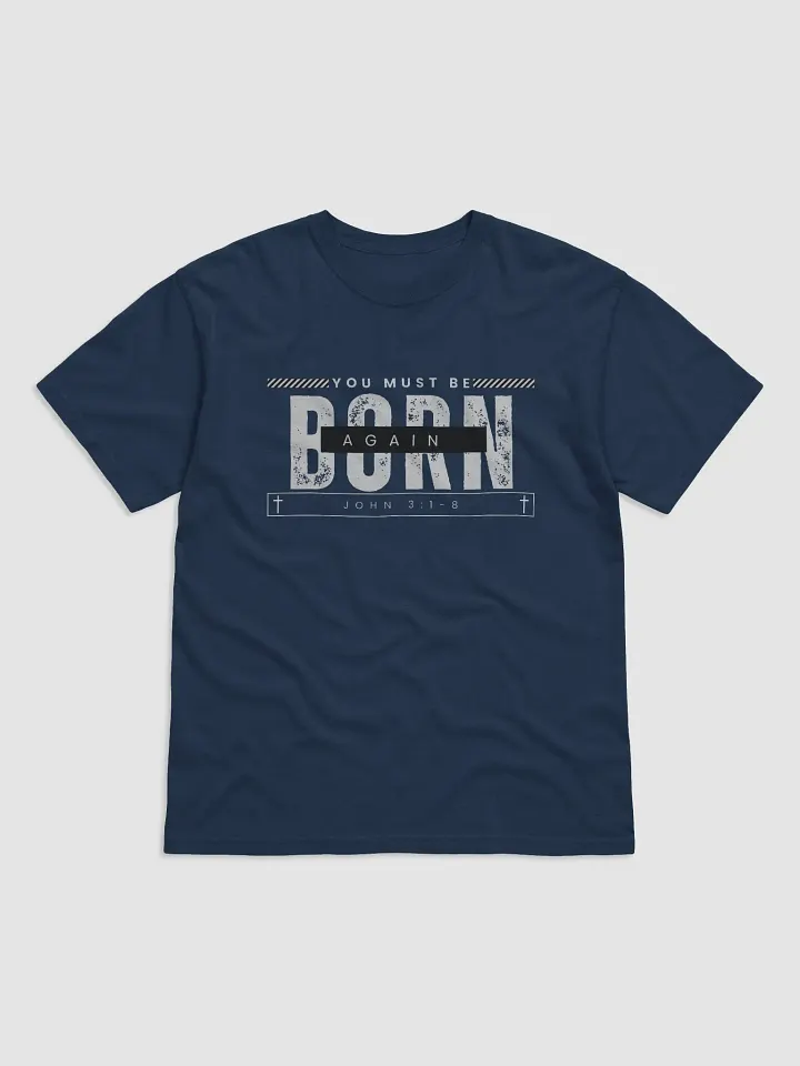 Born Again Graphic T-Shirt (Navy Blue) product image (1)