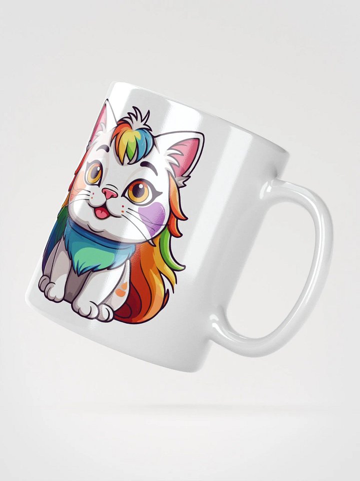 Cute Rainbow Color Cat 6 , Mug product image (4)