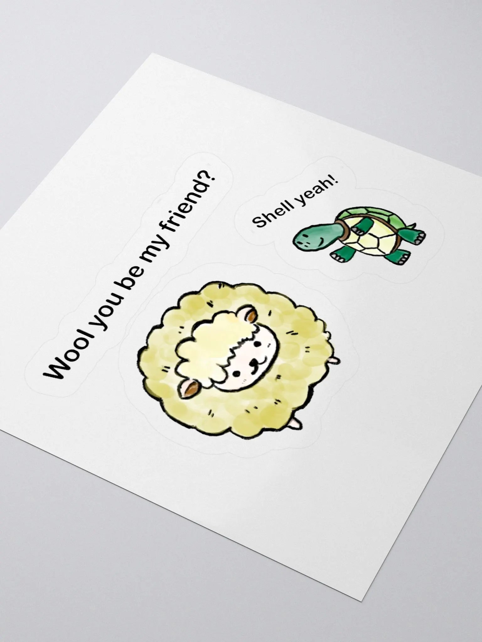 Fluffy Friends Kiss Cut Stickers product image (7)