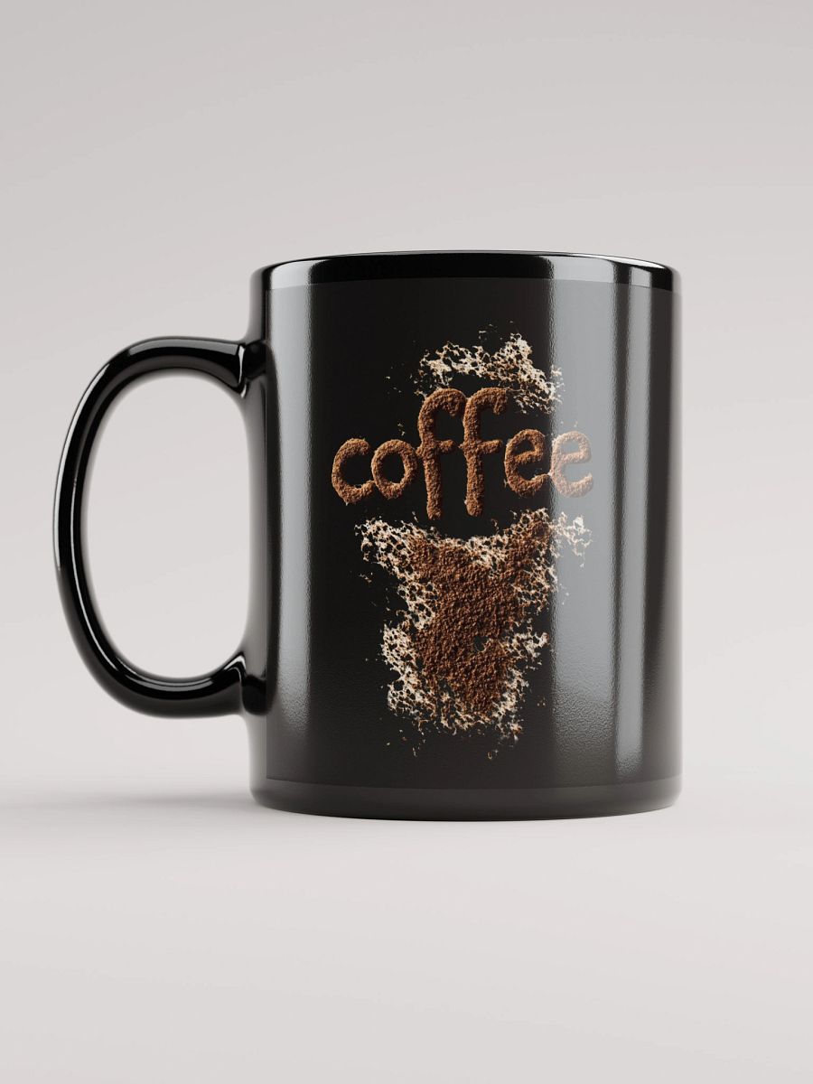 Ground Coffee Black Glossy Mug product image (11)