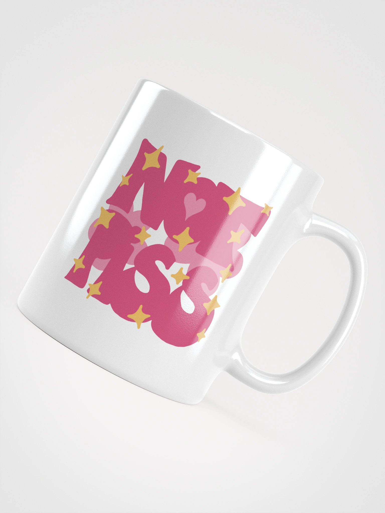 super normal cute pink design on a mug product image (11)