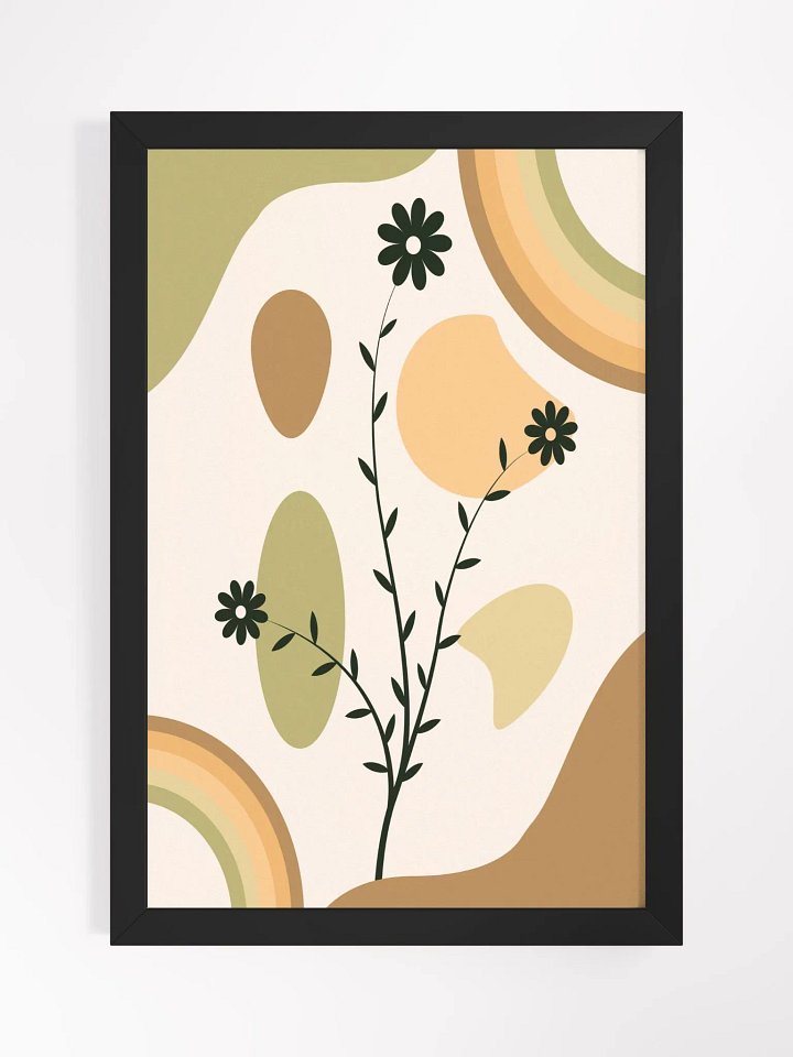Harmonious Earthy Floral Framed Print product image (4)