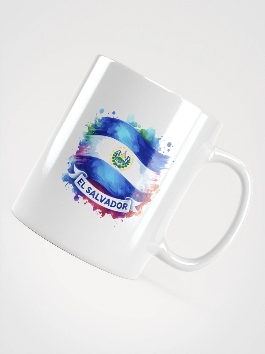 Salvadoran Flag Splatter Mug product image (12)