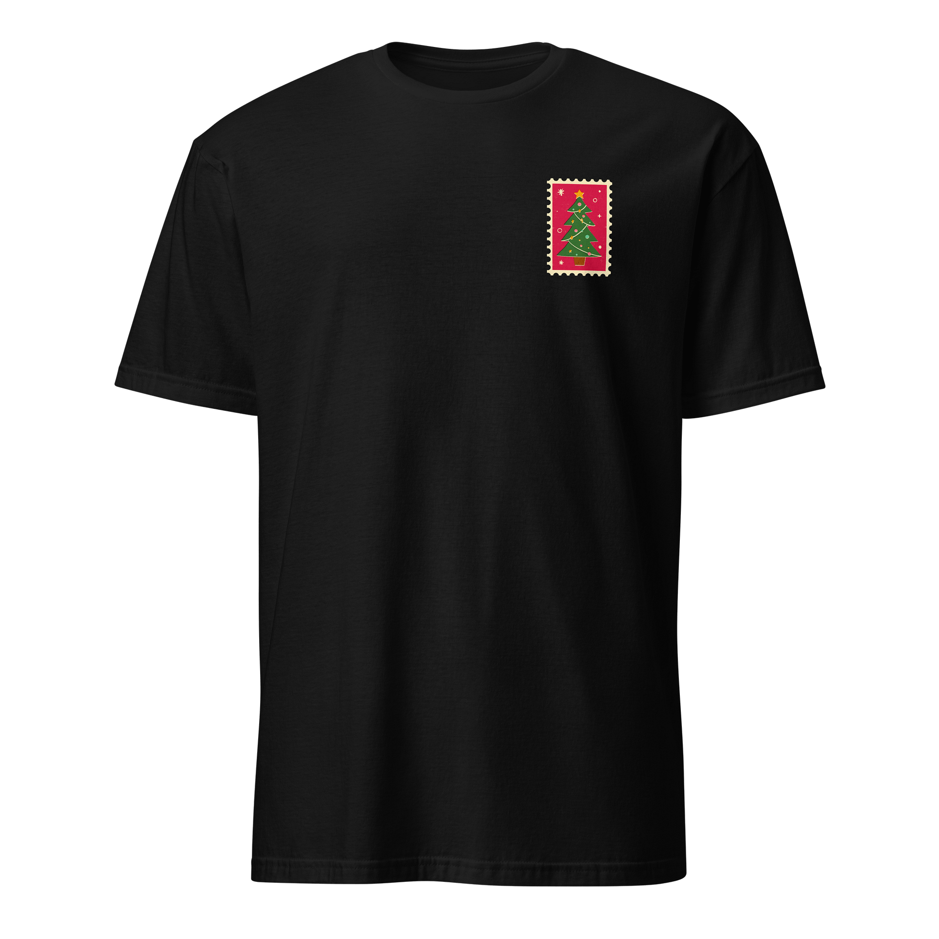 Festive Tree Stamps Tee, Perfect for Holidays and Winter product image (1)