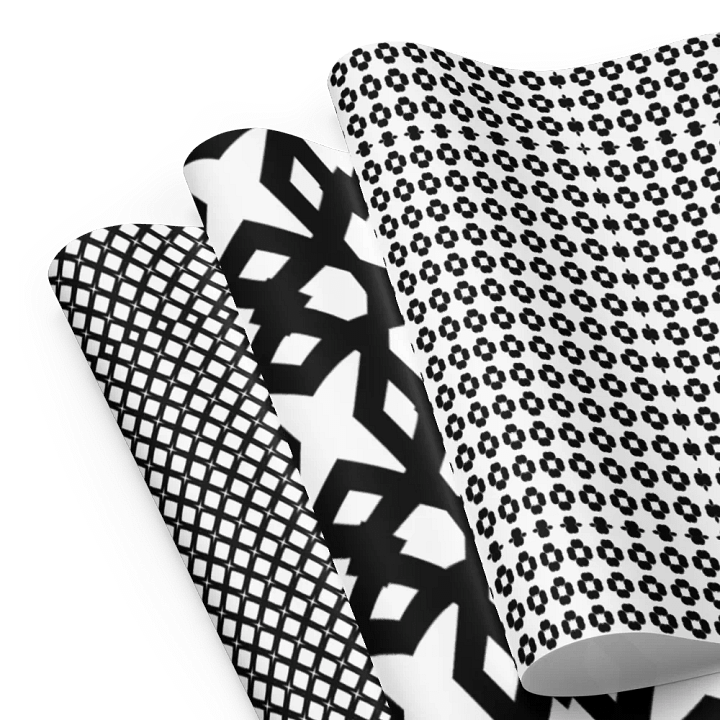 Chic Black and White Wrapping Paper Set product image (1)