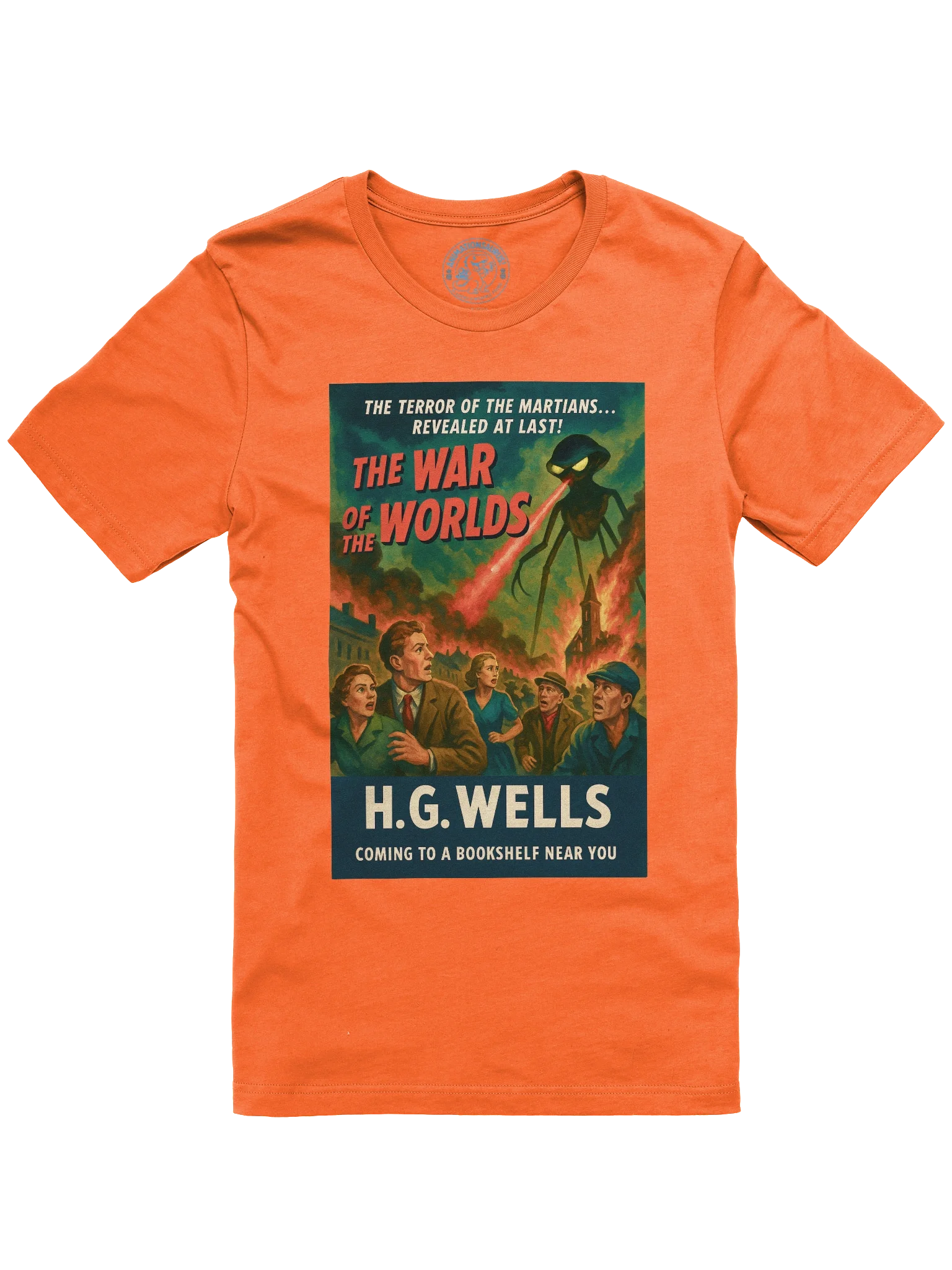 "The War of the Worlds" 1950's Faux Retro Film Poster H.G. Wells Concert Tee Fit Unisex T-Shirt product image (61)