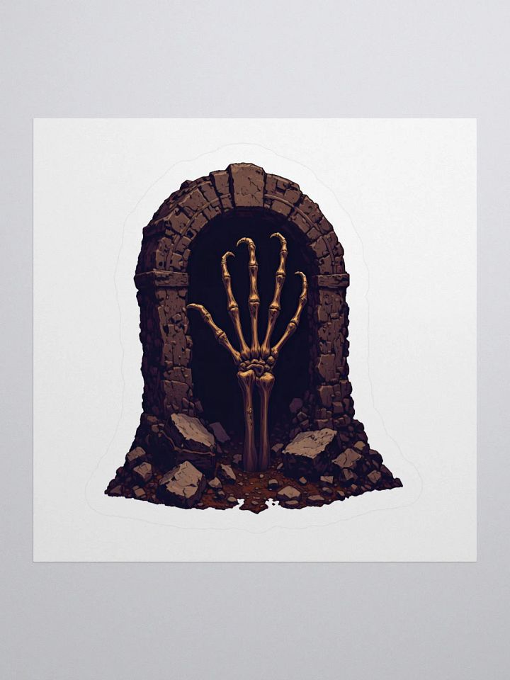 Ethereal Crypt Hand Kiss Cut Sticker product image (1)