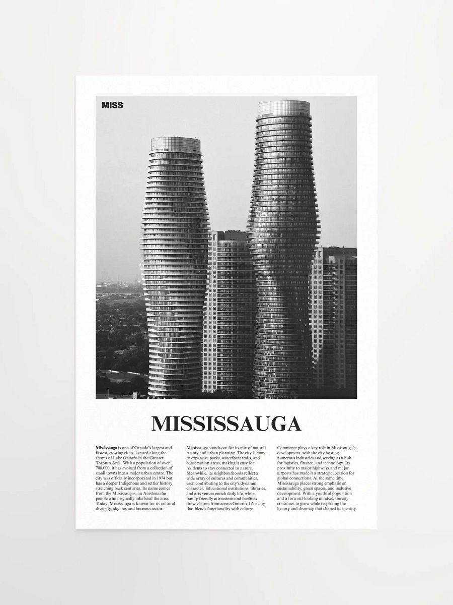 Mississauga 01 Newspaper Poster product image (11)