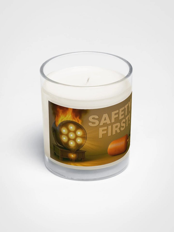 Theatrically Jerry: "Safety First!" Moving Head Fire SOY Wax Candle product image (2)