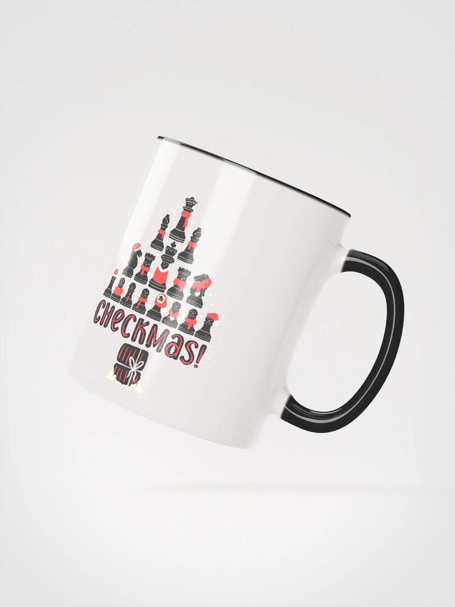 Ceramic Mug Festive Checkmate Chess - black pieces product image (2)