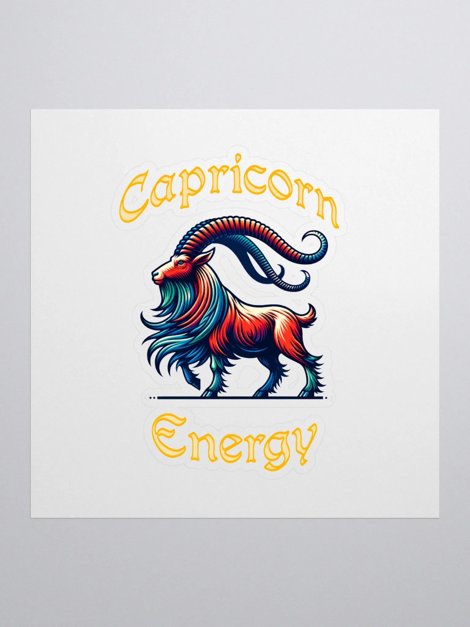 Zodiac Sign Capricorn Energy Sticker product image (1)
