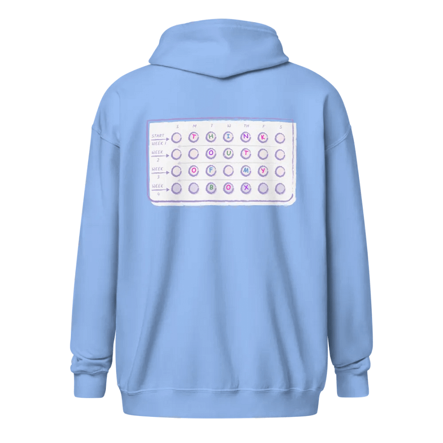 THINK OUT OF MY BOX Zipper Hoodie product image (2)