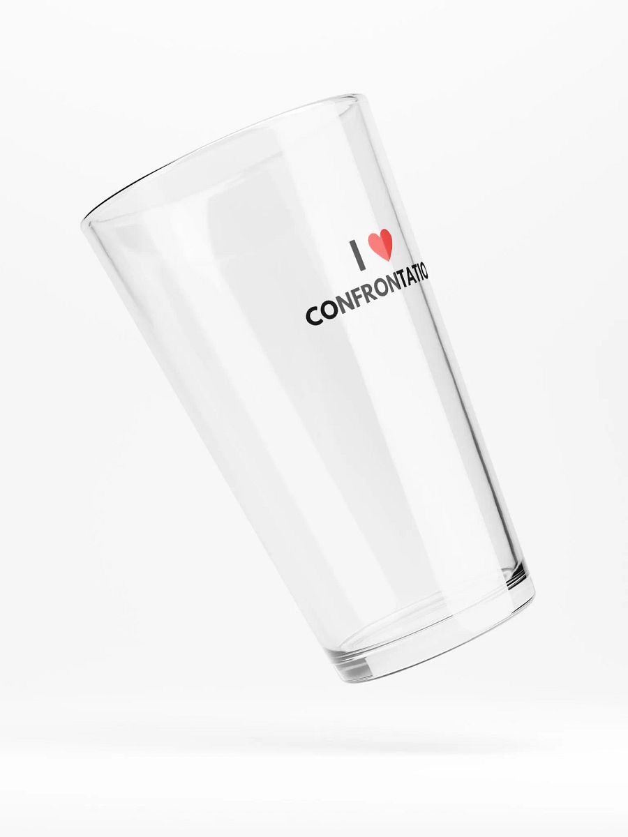 I <3 Confrontation pint glass product image (4)