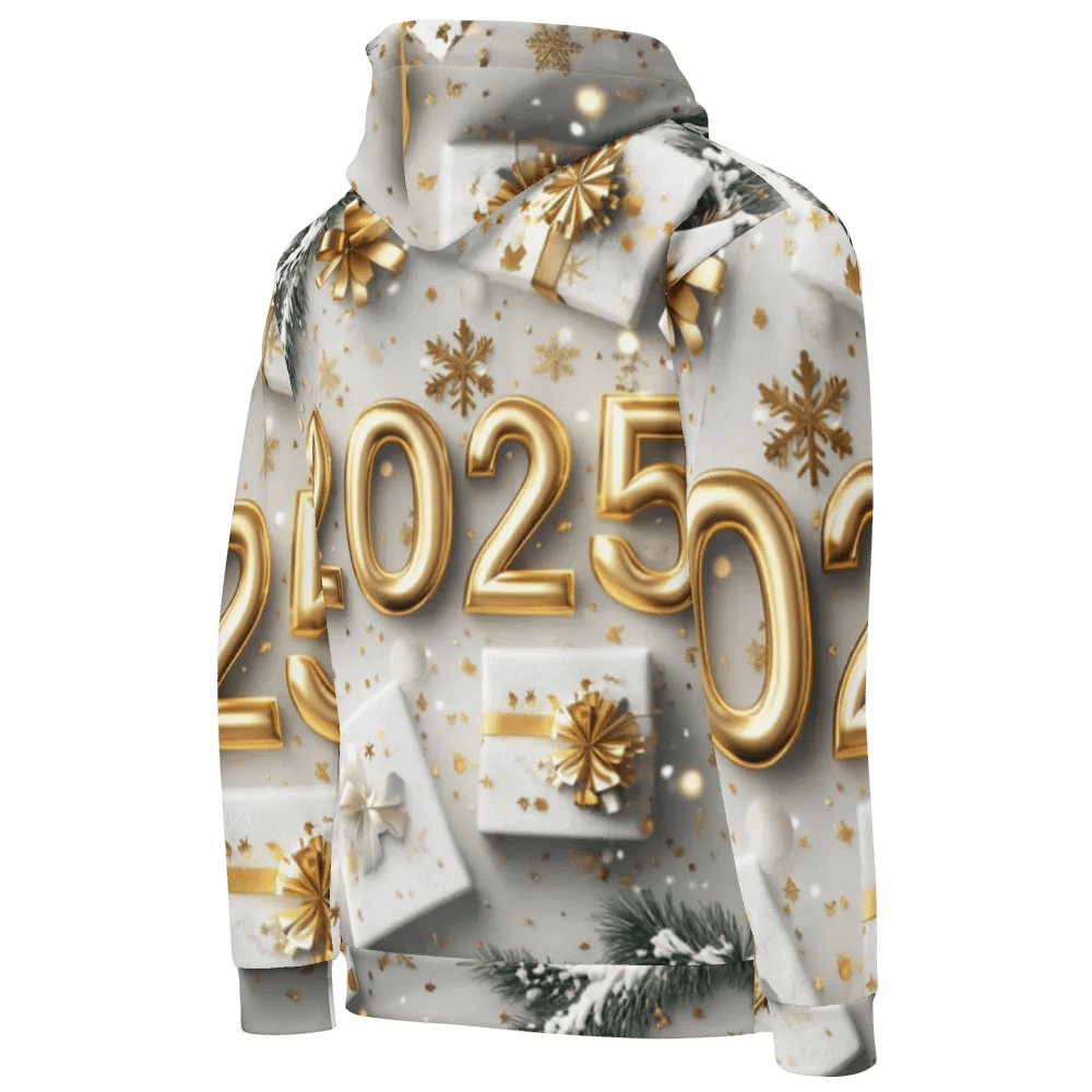 Festive New Year 2025 Celebration Unisex Hoodie product image (7)