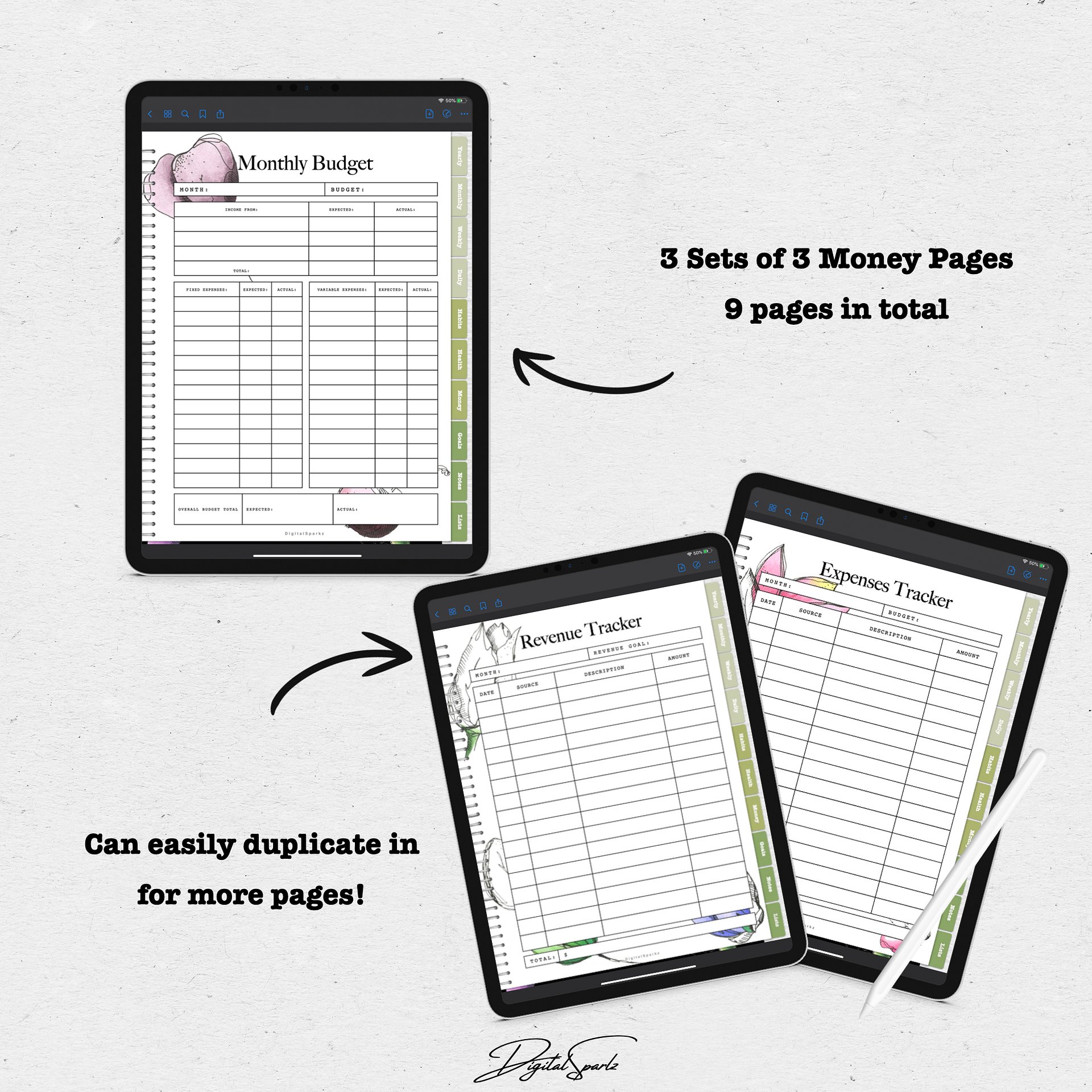 Botanical Digital Planner product image (6)